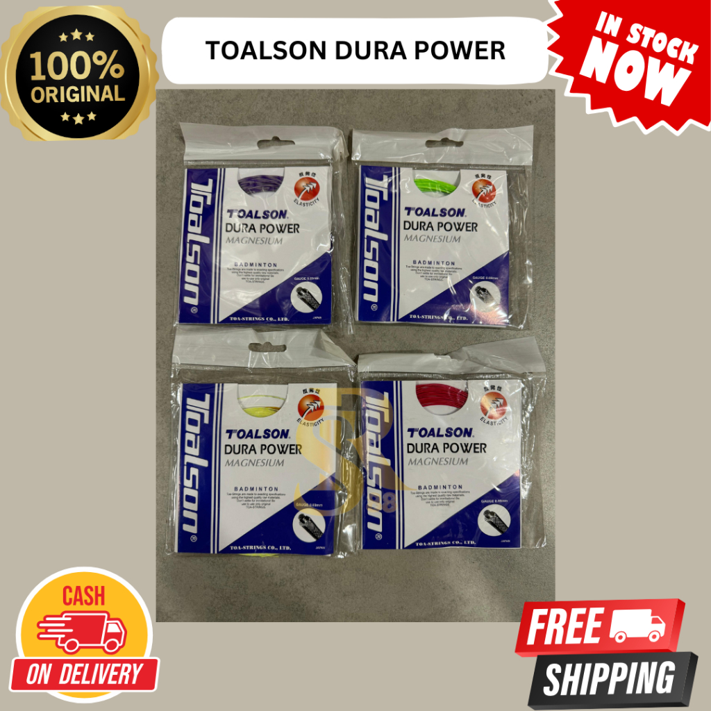 Senar Badminton Toalson Dura Power Magnesium/ Senar Toalson Dura Power Original