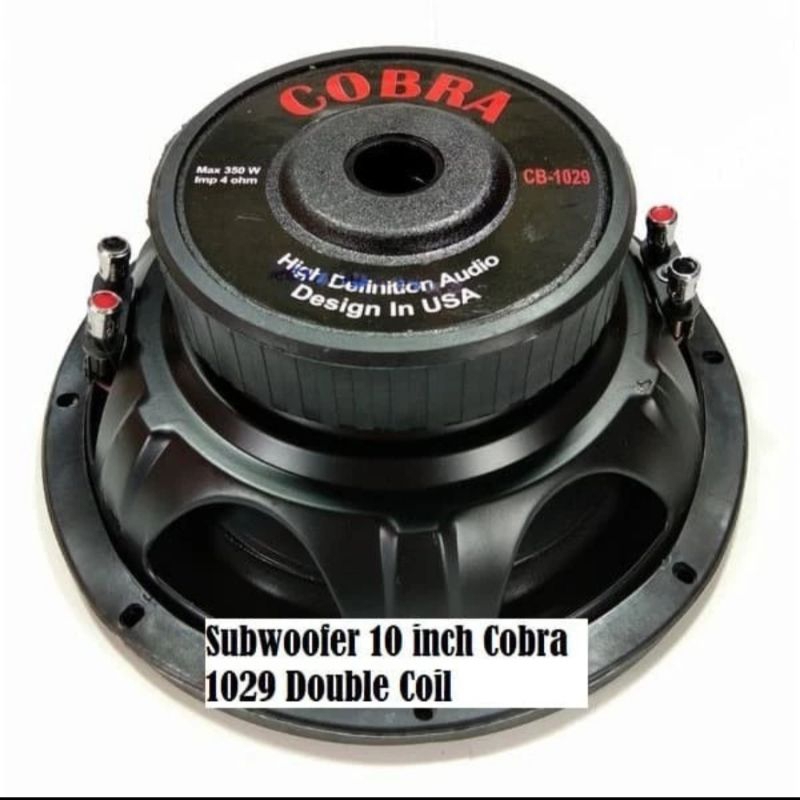 Subwoofer 10 inch COBRA 1029 Double coil
