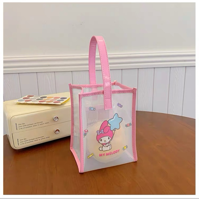 

Tas tenteng Transparant Doff/Bag Mica Tenteng Sanrio