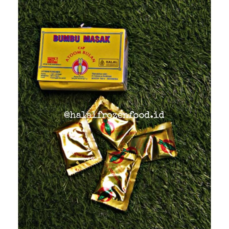 

BUMBU MASAK CAP ATOOM BULAN HALAL MUI 1 SACHET 7 GRAM