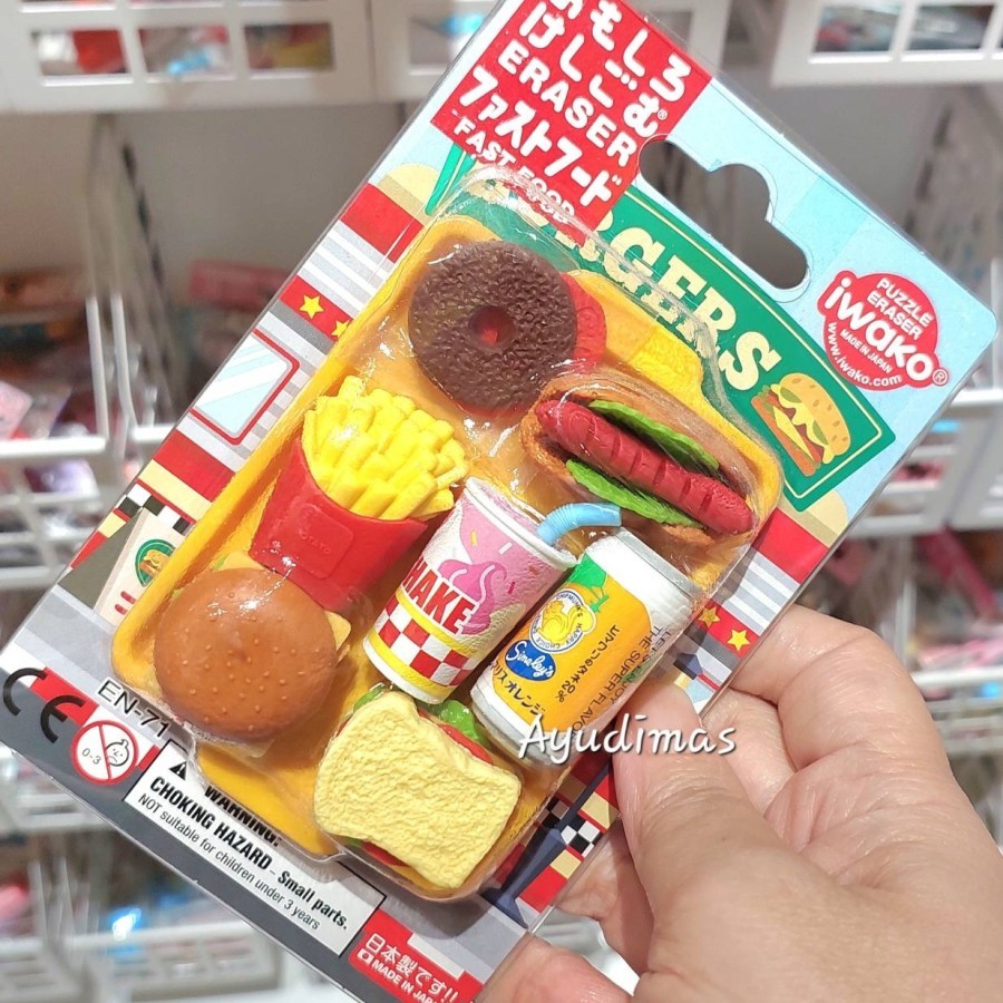 

Iwako Fast Food Japan Puzzle Eraser - Penghapus / Setip Jepang