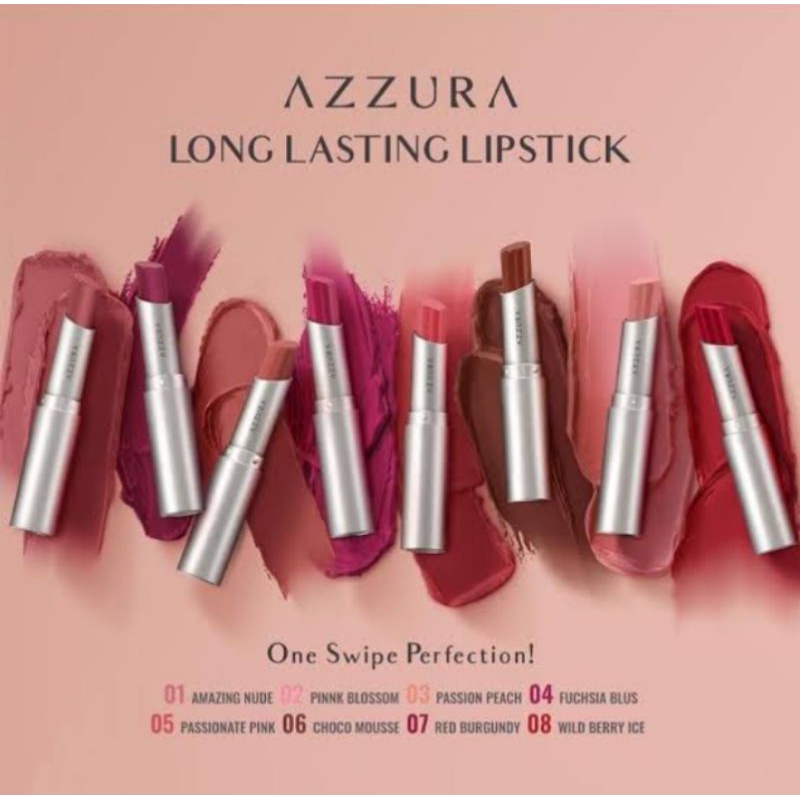 azzura long lasting lipstick/lipstik azzura/azzura lipstik matte/azzura lip matte