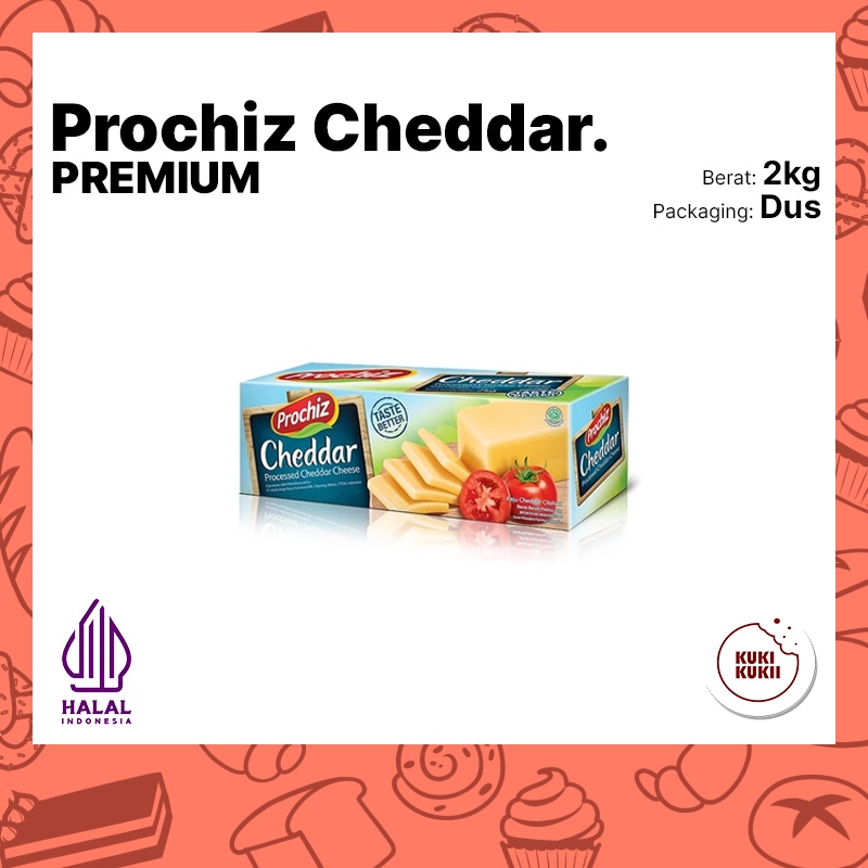 

Keju PROCHIZ CHEDDAR 2kg | Keju Prochiz Cheddar PREMIUM 2 kg