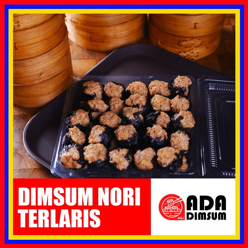 

DIMSUM NORI Kemasan Mika Plus Saus Sambal| ISI 50 Pcs | DIMSUM FROZEN FOOD