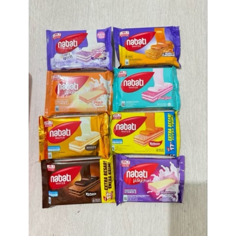 

Snack/biskuit/roti/cookies/wafer nabati 46gram