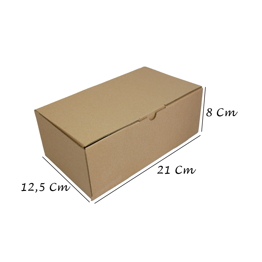 

Kardus karton model lock atas uk. 21x12,5x8 cm...Die Cut untuk kotak Aksesoris