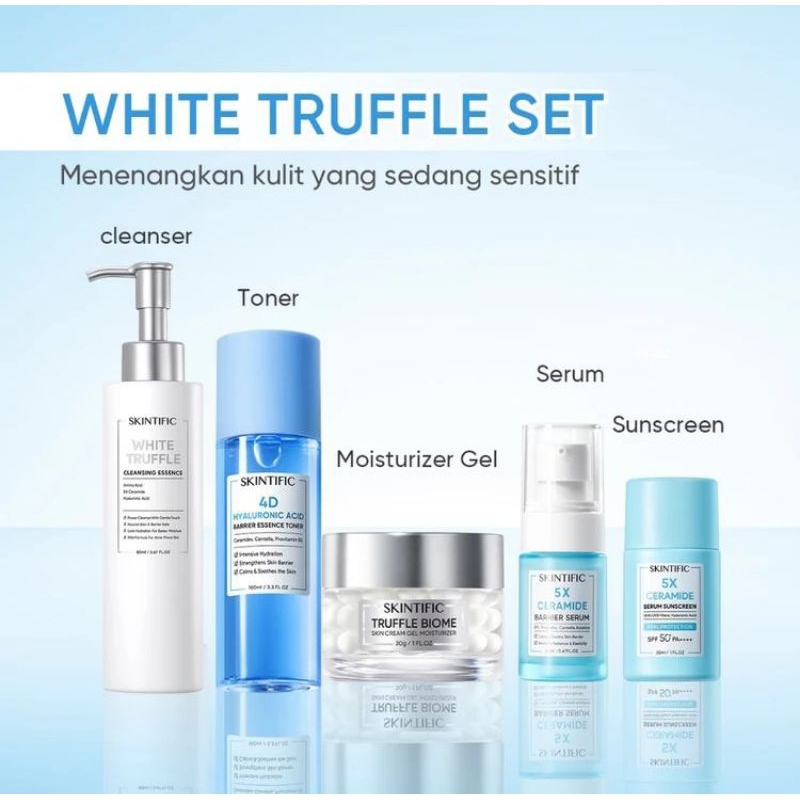 SKINTIFIC WHITE TRUFFLE SET SKINCARE 5IN1