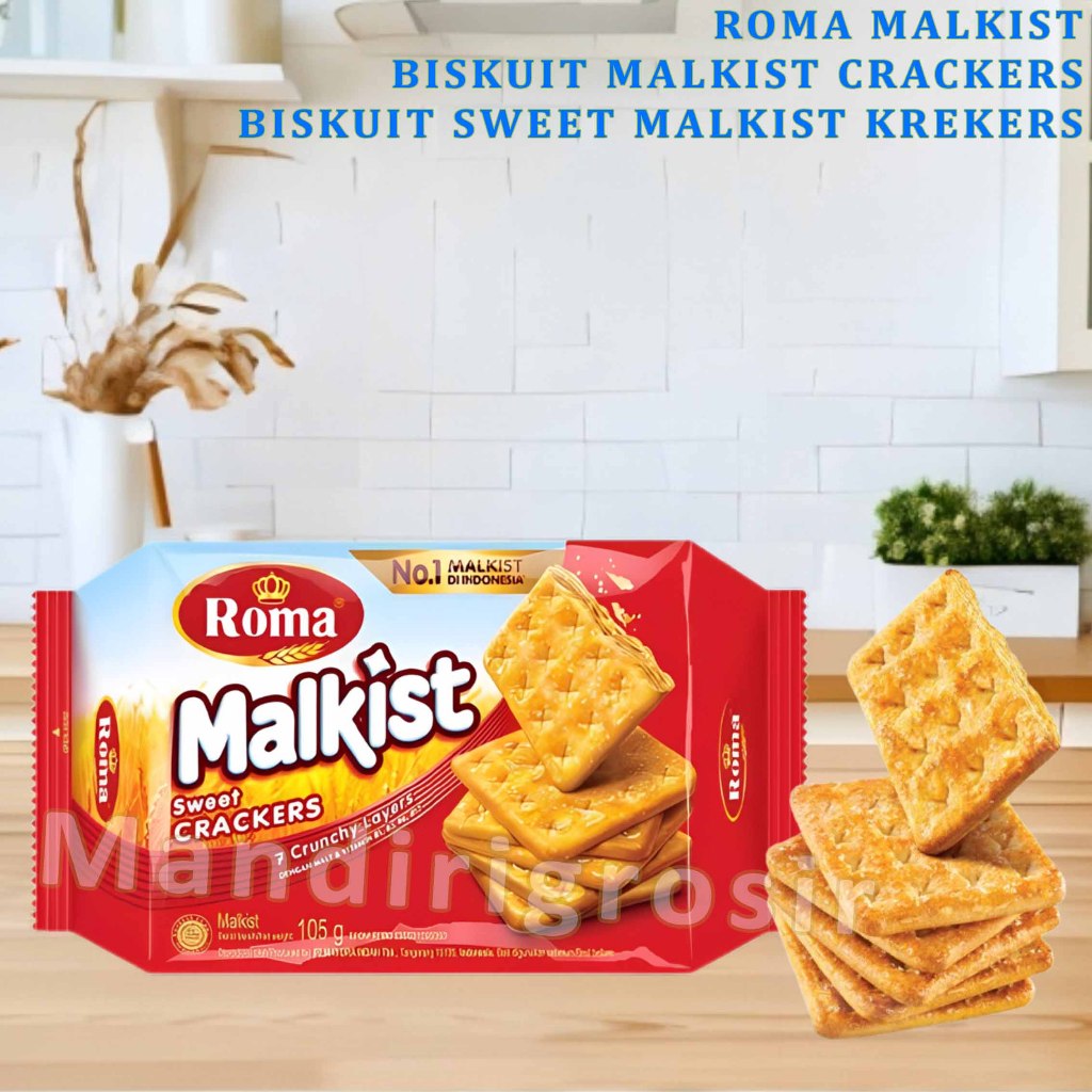 

Biskuit Malkist Crackers * Roma * Biskuit Sweet Malkist Krekers * 105gr