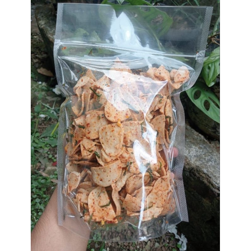 

[PROMO] Basreng Kering 1kg garlic daun jeruk Camilan Peteth PEDAS SANTETH