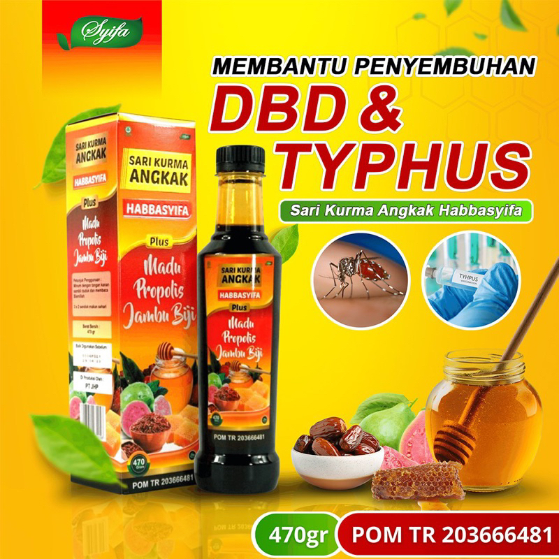 

Sari Kurma Angkak Habbasyifa + Madu + Propolis + Jambu Biji 100% Original