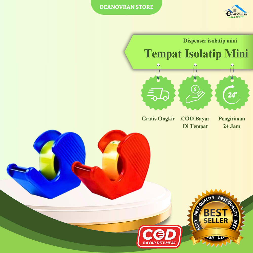 

(B88) TAPE DISPENSER MINI / TAPE CUTTER / TEMPAT ISOLATIP ISOLASI KECIL JOYKO TC-117