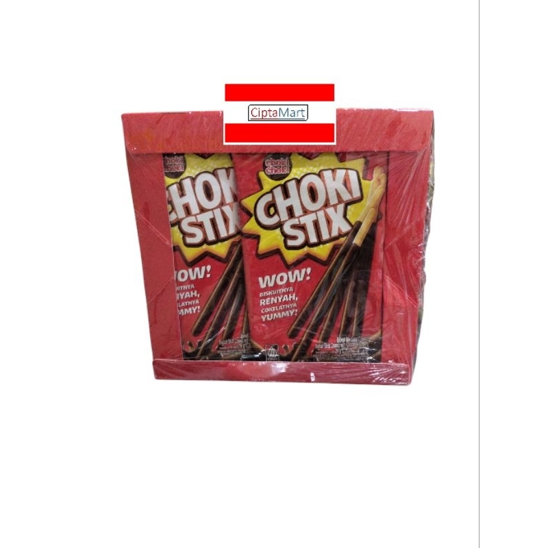 

Choki Choki Stix Biskuit Cokelat isi 12 x 24gr