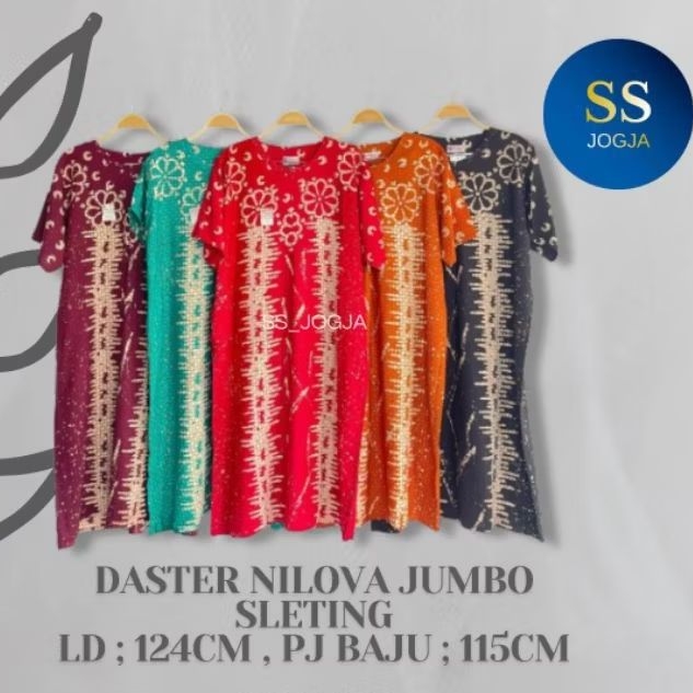 daster nilova jumbo resleting / daster pekalongan murah / daster murah grosir