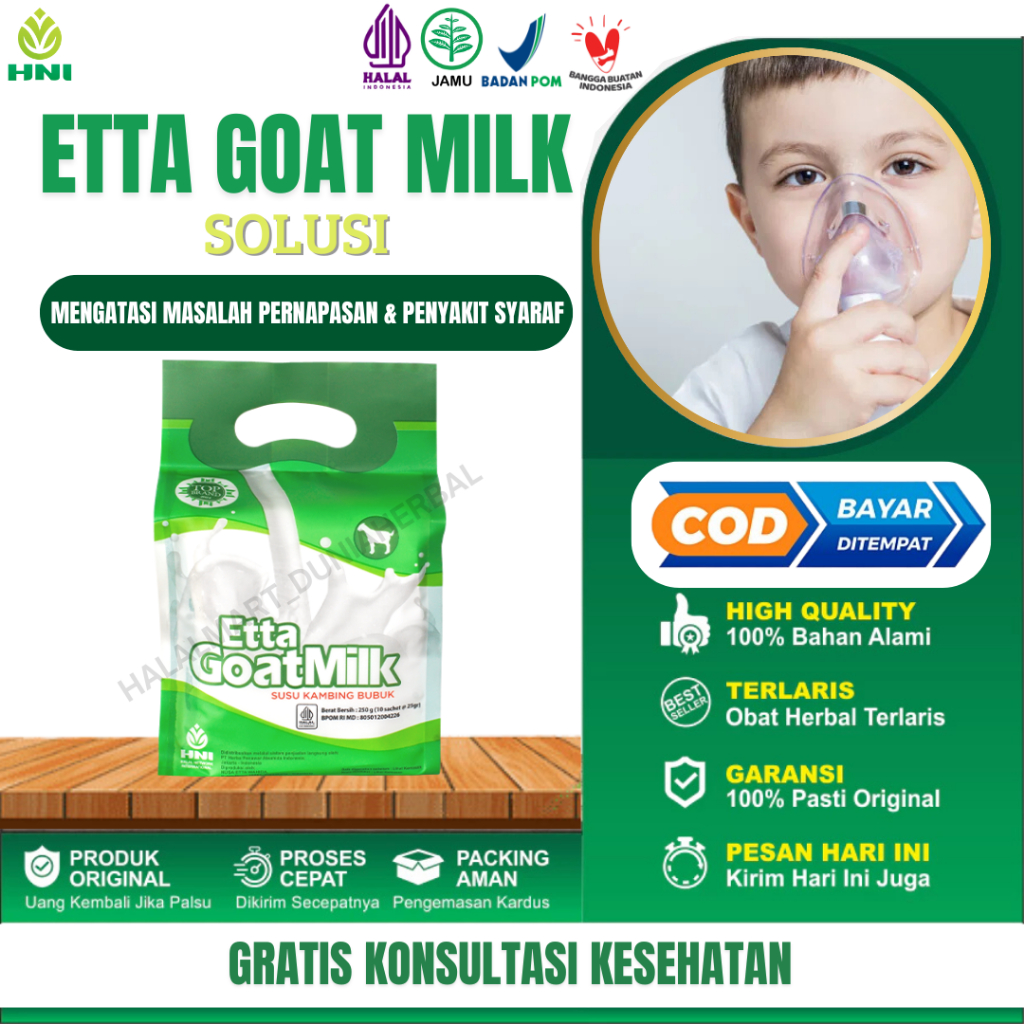 

ETTA GOAT MILK HNI Susu Kambing Etawa Bubuk Organik Solusi Mengatasi Asma Dan TBC Meningkatkan Daya Tahan Tubuh Susu Tinggi Protein dan Kalsium Menjaga Kesehatan Tulang Terlaris Dan Original