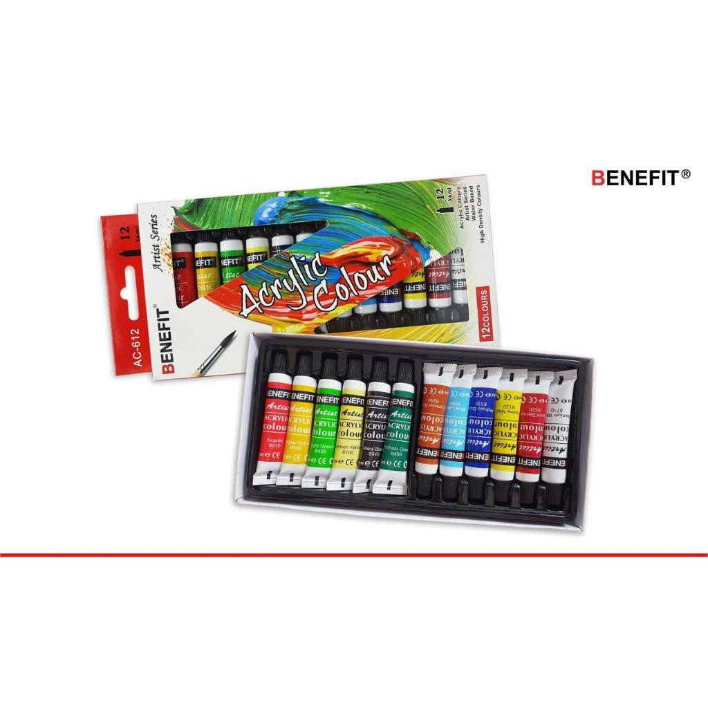 

[1 Set] Acrylic Color / Cat Akrilik 6 ml Benefit