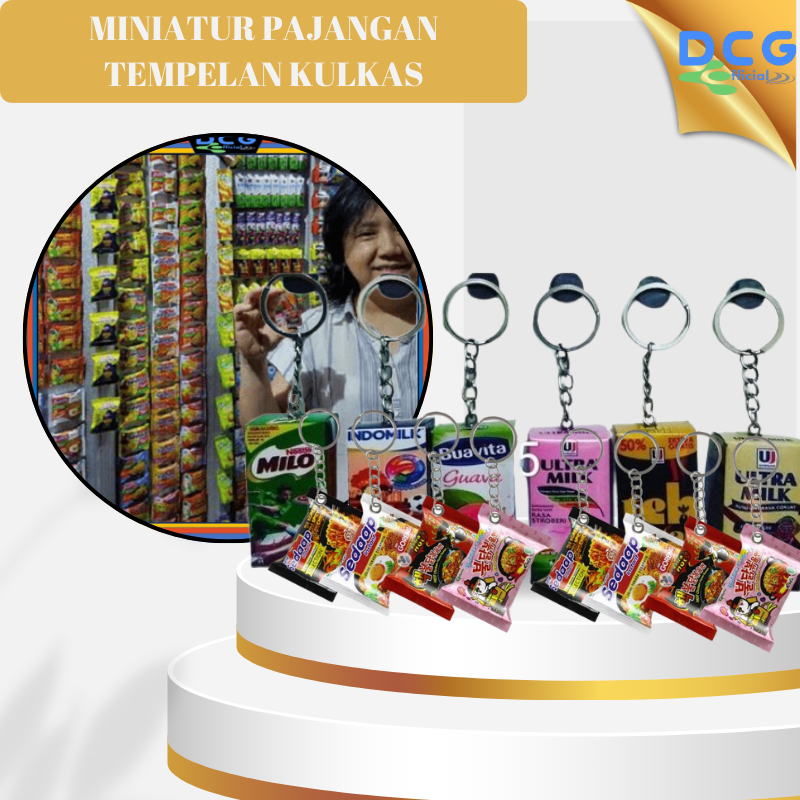 Promo Magnet + Ganci Kulkas Miniatur Pajangan Tempelan Kulkas Snack, Kopi, Susu, Wafer, Coockies ran