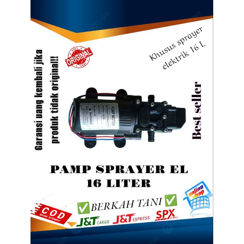 Pamp Sprayer 16 Liter elektrik/ dinamo tengki semprot