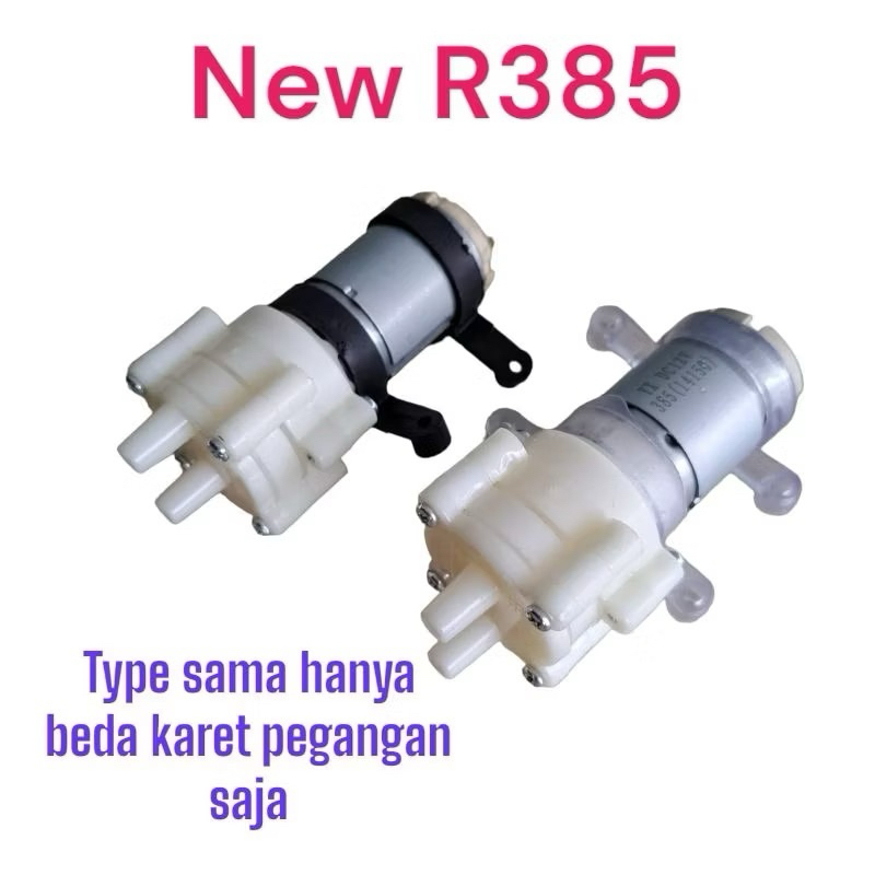 Dinamo Mesin Pompa Mini aquarium DC 12V R385 foodgrade