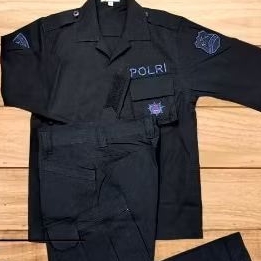SERAGAM PDL TACTICAL HITAM JATAH POLRI BRIMOB