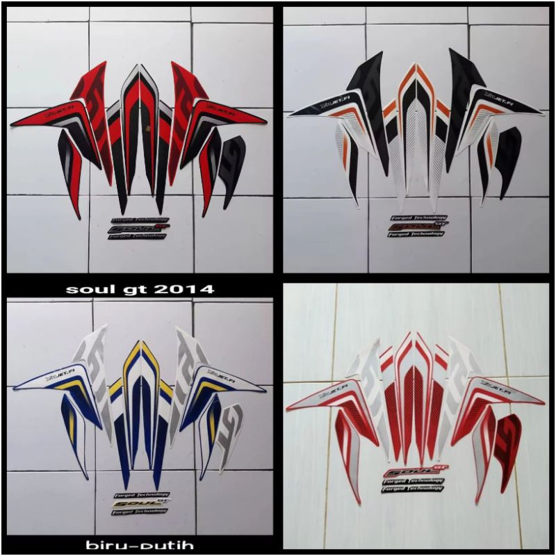 STICKER STRIPING LIS LES BODY MOTOR YAMAHA MIO SOUL GT 2014
