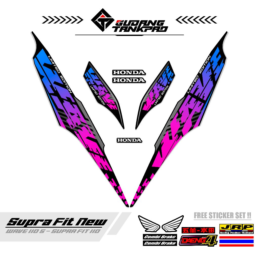 STRIPING MOTOR SUPRA FIT NEW 110 / MTF 10 / STRIPING SUPRA FIT S / STRIPING HONDA SUPRA FIT / STIKER