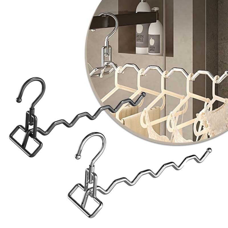 5in1 Gantungan Baju Lipat Gantungan Baju Lipat Rak baju hanger lipat besi Gantungan Baju Besi Tahan 