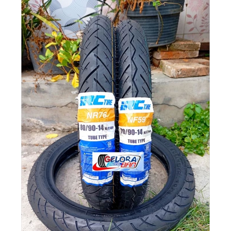 Ban Matic Irc Nf59 70/90-14 Irc Nr76 80/90-14 Tubetype / Bukan Tubeles Ban Metic Mio Spin Fino Xeon 
