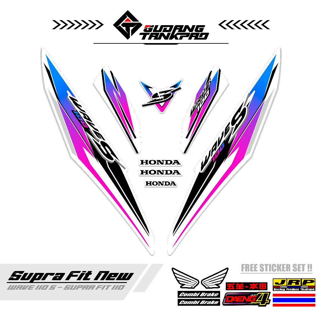 STRIPING MOTOR SUPRA FIT NEW 110 / MTF 35 / STRIPING SUPRA FIT S / STRIPING HONDA SUPRA FIT / STIKER