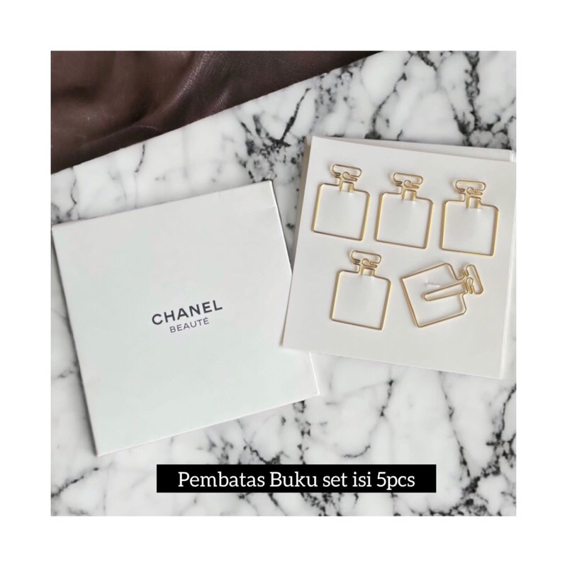 

Chanel Pembatas Buku satu set isi 5pcs