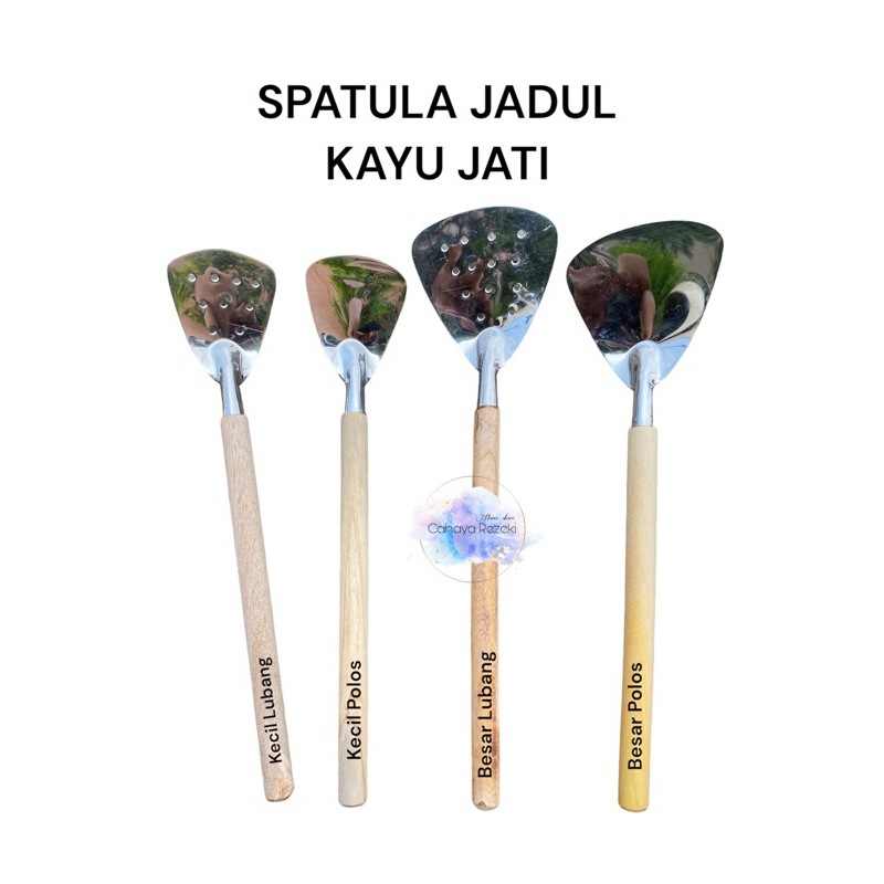 SPATULA KAYU JATI JADUL | SOTIL KAYU | SROTIL SOTEL JATI