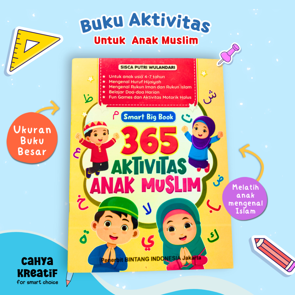 Buku Belajar Untuk Anak Muslim | Buku Aktivitas Anak Muslim | Buku Anak Muslim