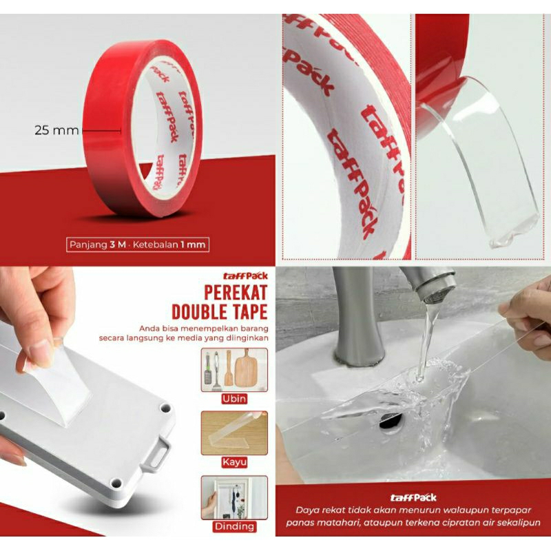 

Acrylic Double Tape Dobel Tip Lem Bening Akrilik Transparan