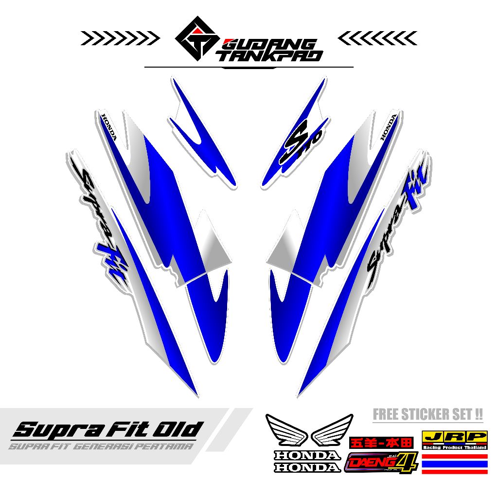 STRIPING MOTOR SUPRA FIT OLD 110 / MTF 29 / STRIPING SUPRA FIT LAMA / STRIPING HONDA SUPRA FIT / STI