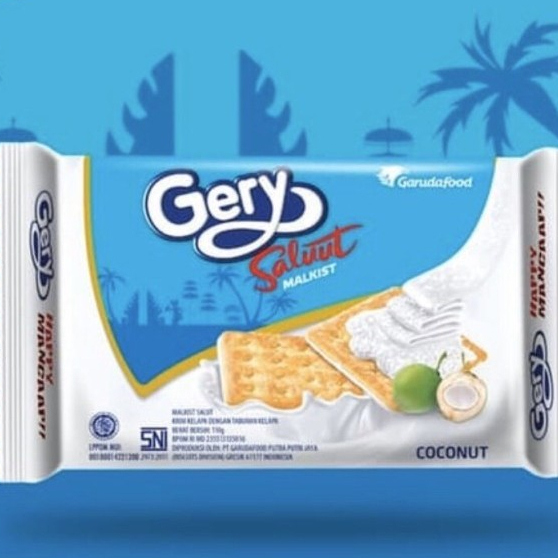 

Gery Saluut Salut Malkist Coconut Kelapa 100 gr