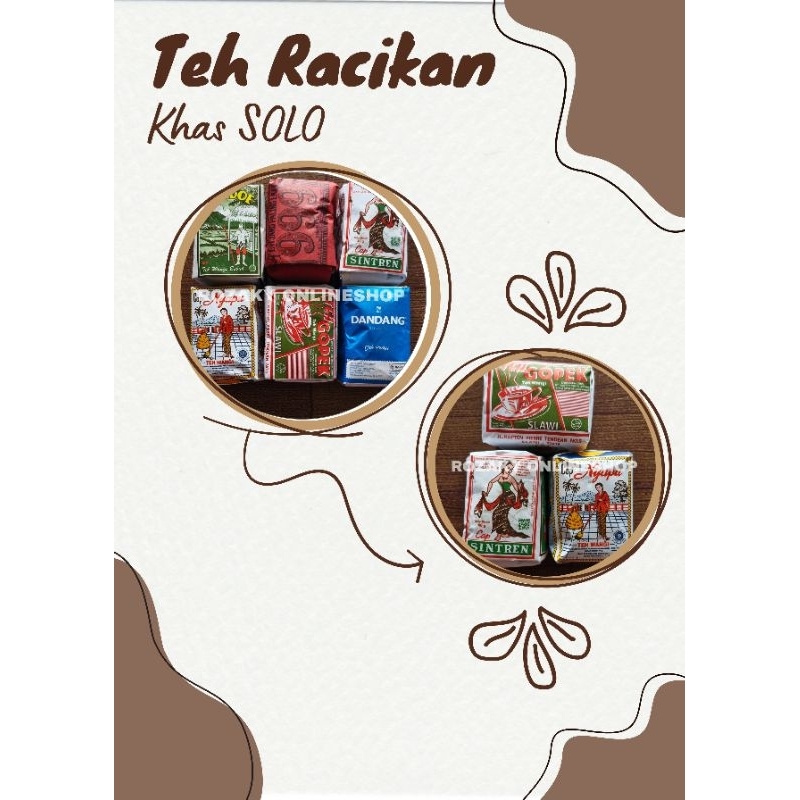 

[ PAKET TEH SOLO ] teh racikan/kombinasi khas solo 40gr enak wangi khas solo