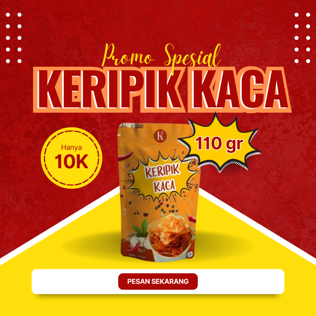 

SPESIAL 11.11 Keripik Kaca - Keripik Kaca Daun Jeruk - Keripik Kaca Pedas - Kripik - Makanan Ringan - Murah - Kripik Singkong