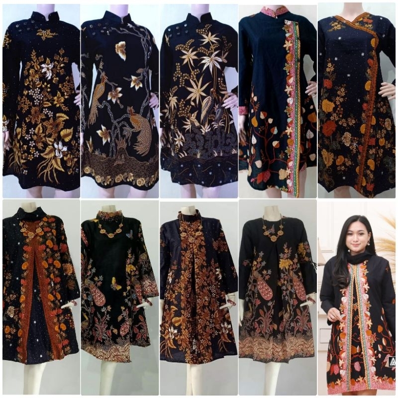 TUNIK BATIK UNGGUL JAYA merak ALLSIZE LD 105CM  & 120cm