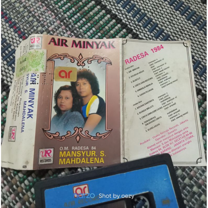Kaset pita Mansyur S. (OM Radesa) - air minyak