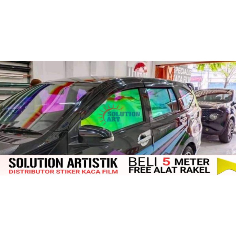 Langsung Kirim STIKER KACA FILM PELANGI CHAMELOON  KACA FILM RAINBOW