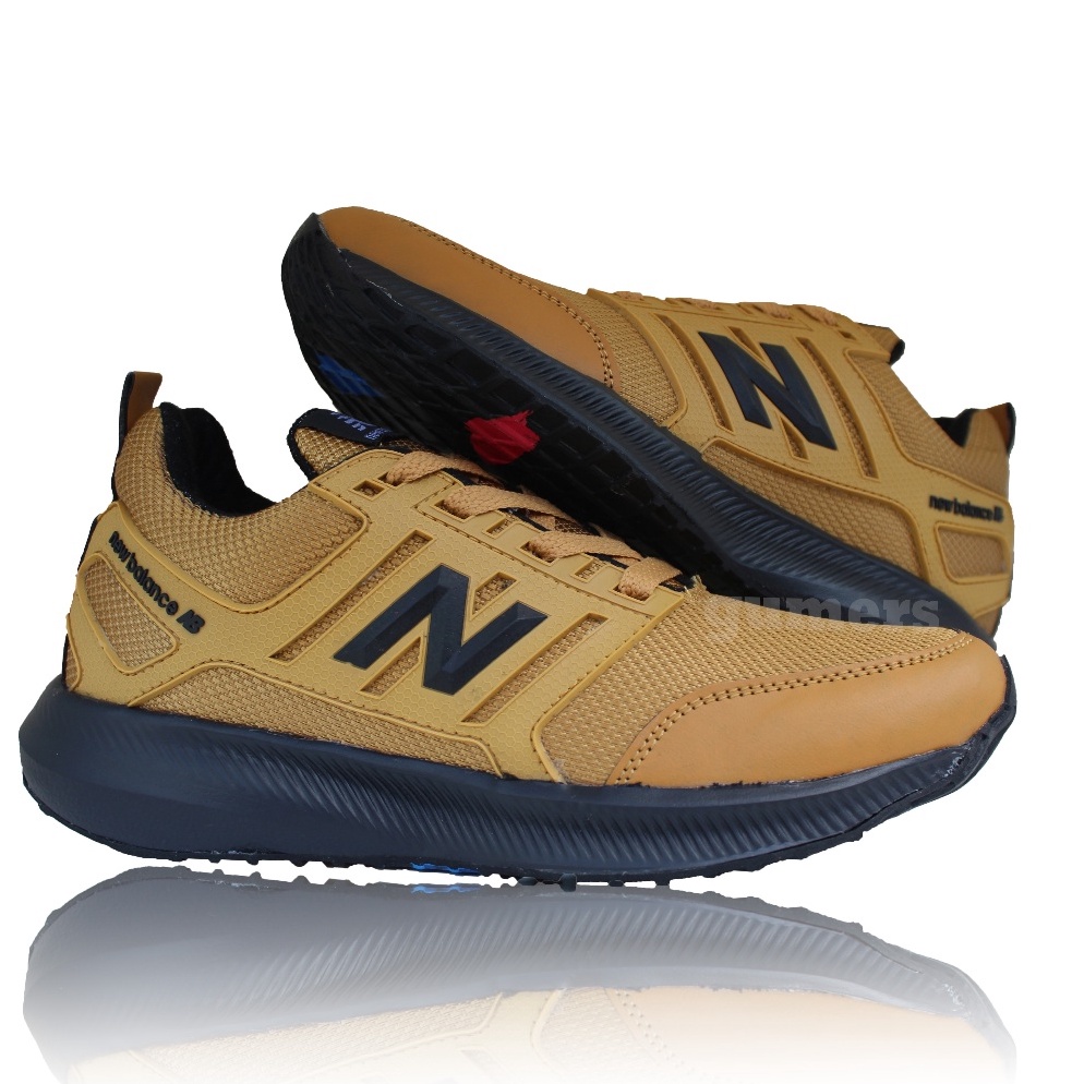 STOKTERBARU SEPATU NB GOLD BLACK SNEAKERS PRIA DAN WANITA SEPATU HITAM SEPATU SEKOLAHSEPATU KERJASEP