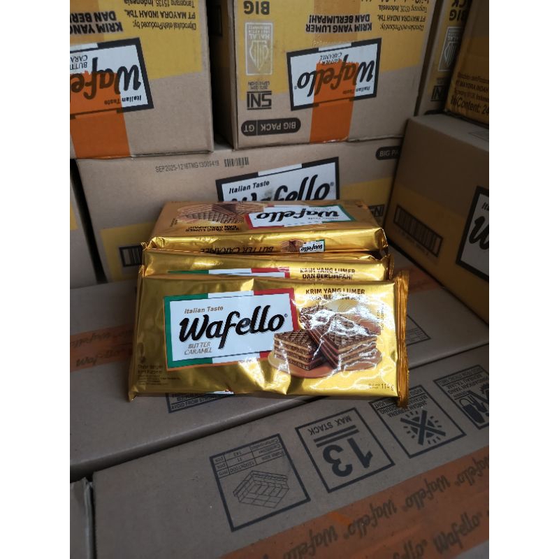 

Wafello wafer pack 117gr rasa Butter Caramel