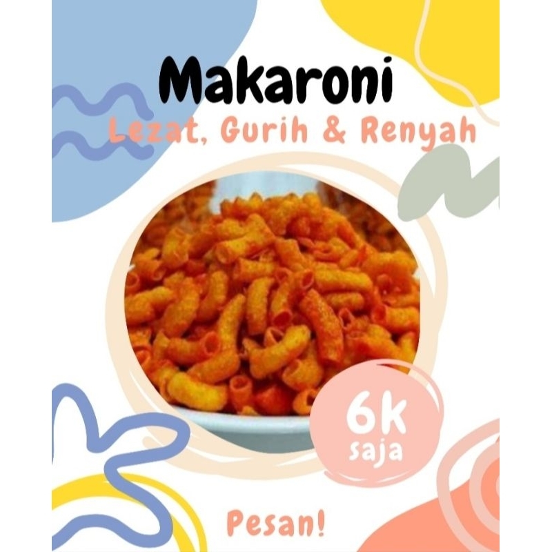 

Snack Makaroni Enak, Gurih, Renyah