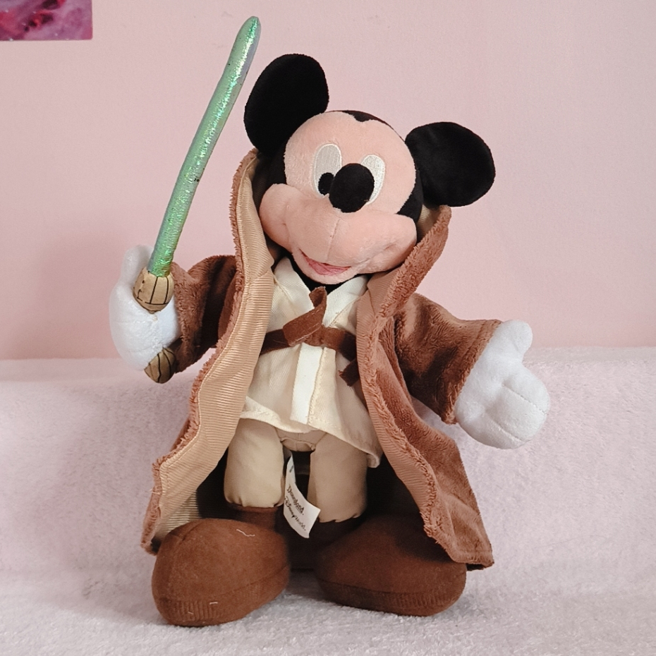 Boneka Disney Mickey Mouse Jedi Costume Star Wars Exclusive Disney Bean Bag Plush