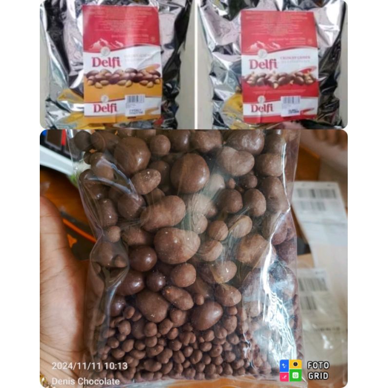 

Cokelat Delfi Choco Almond/Mede 500gr Rijek Bentuk