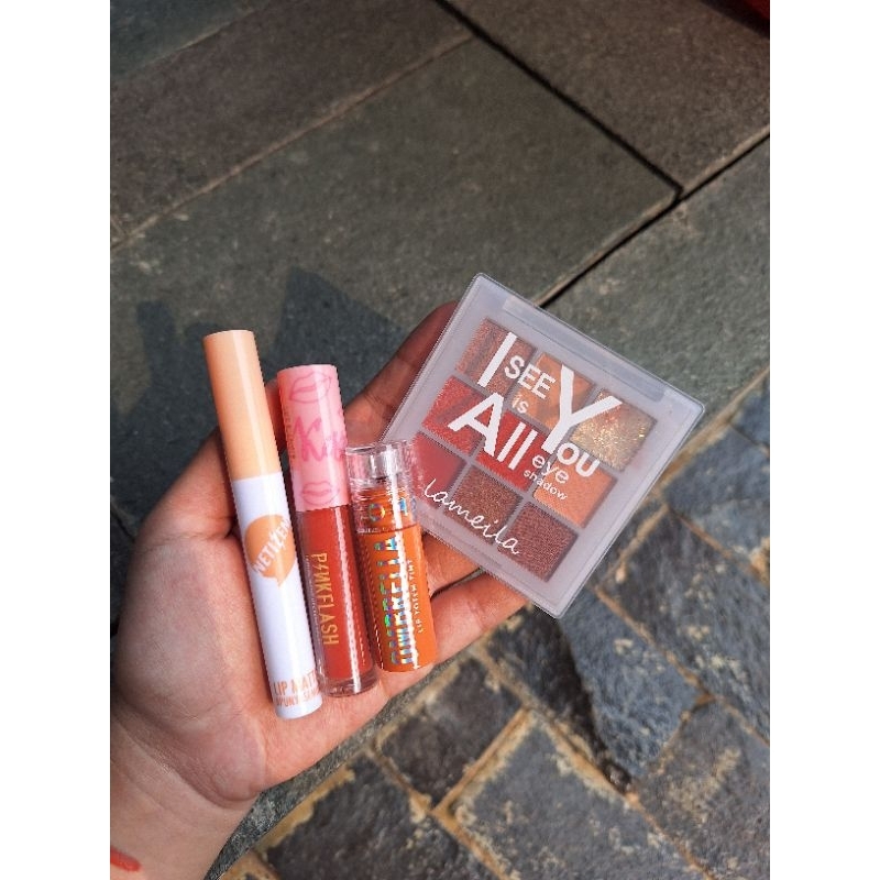 (BACA DESKRIPSI) TAKE ALL PRELOVED lip matte madame gie, lip cream pinkflash, lip totem tint somethi