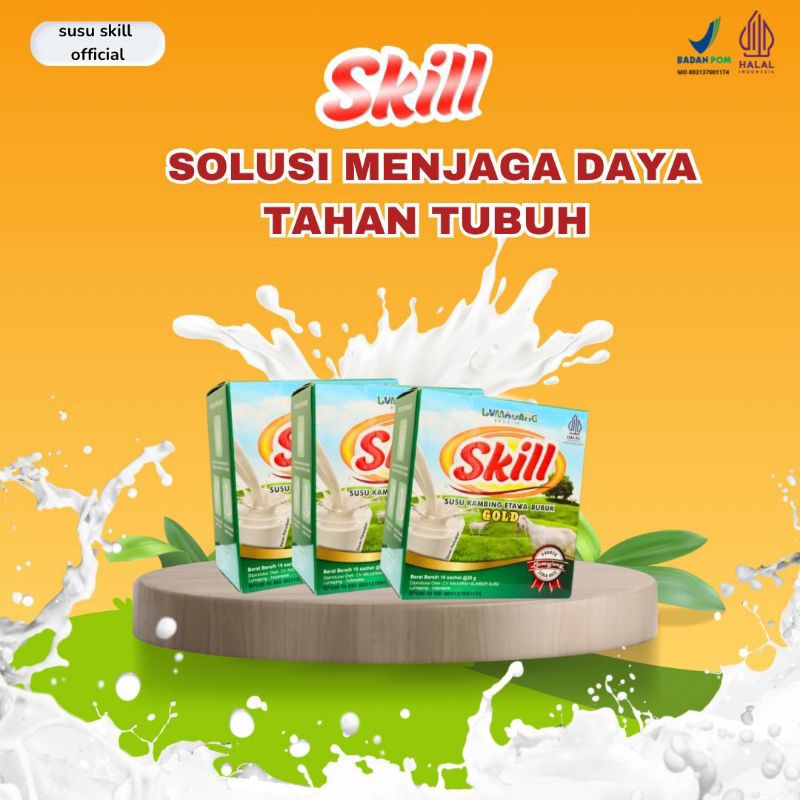 

Skill Paket Bugar Susu Skill - Susu Kambing Etawa Premium BPOM Solusi Menjaga Daya Tahan Tubuh