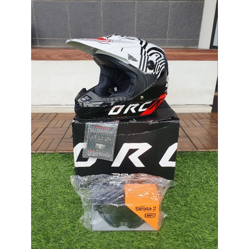 HELM MOTORCROSS ORCA RSV VORTEX ORIGINAL HELMET MOTOR TRAIL ADVENTURE GRASSTRACK ENDURO TRABAS SUPER