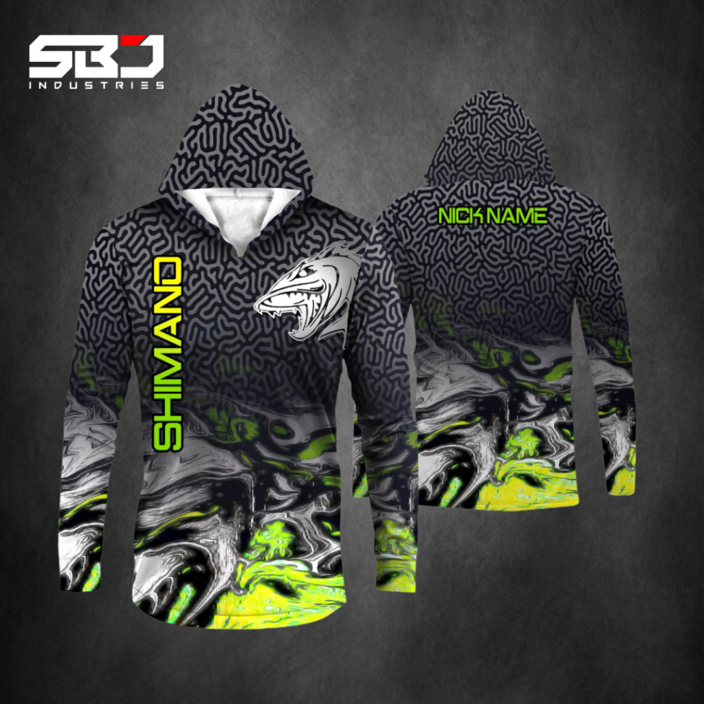 SBJ - Jersey Mancing Kupluk Custom Lengan Panjang Premium Full Printing Bebas Custom Design