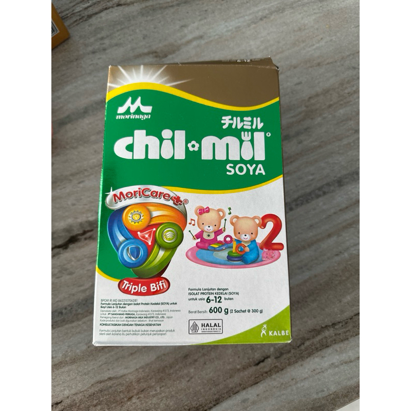 

morinaga chilmil soya 600gr tahap 2 untuk 6-12bulan