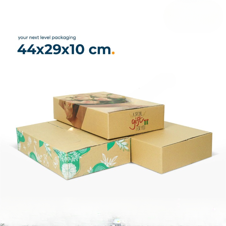

(10pcs) Box Kotak Kemasan Hadiah Hampers Snack Coklat Dus Bucket Size 44x29x10cm